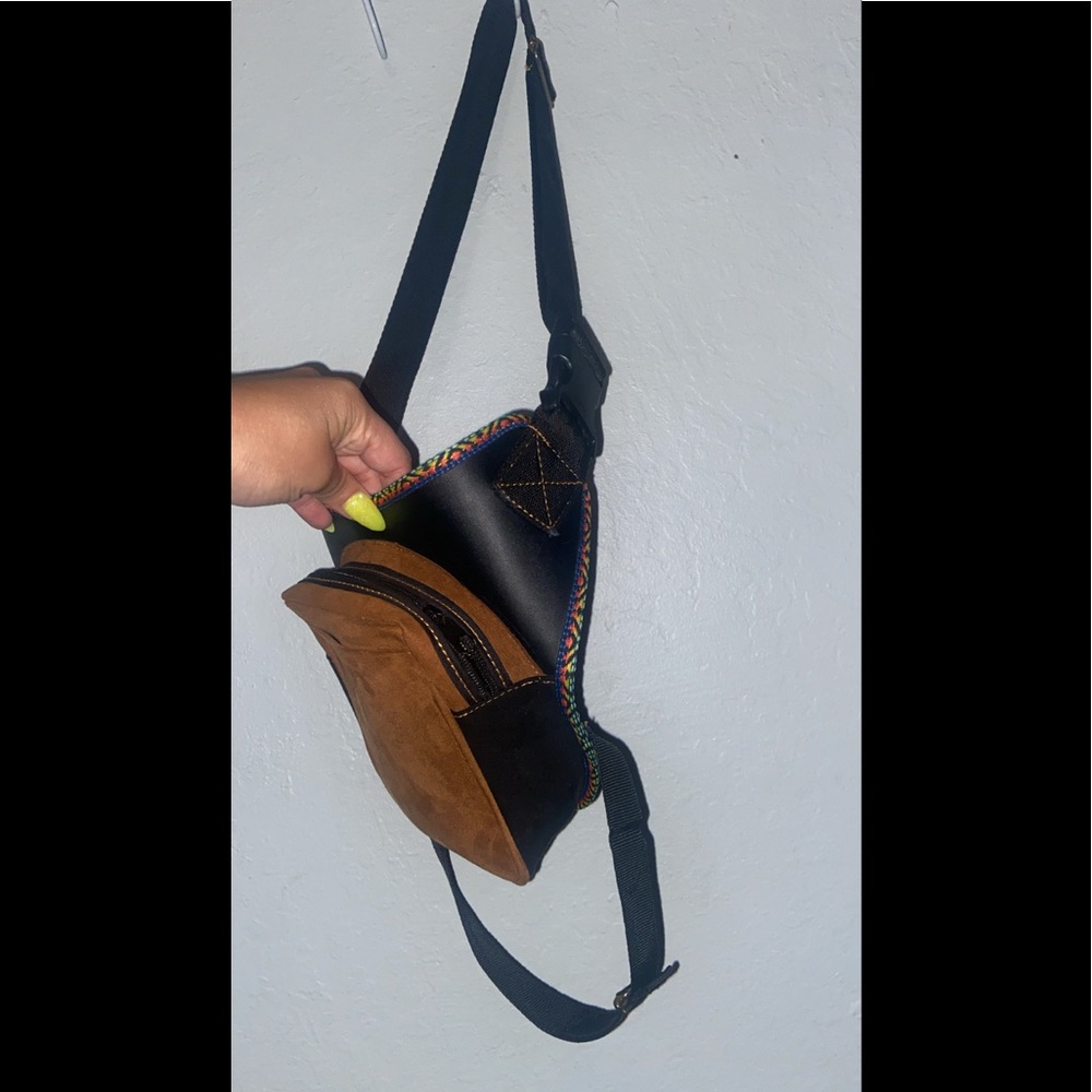 Western leg & waist holster real leather